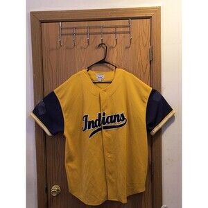 Cleveland Indians 90s Vintage Throwback Yellow Jersey Starter Jersey Size 3XL